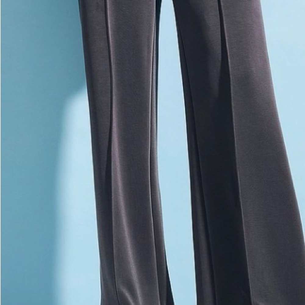 Victoria's Secret Charcoal Wide-Leg Pants and Top. charcoal blue size XL.